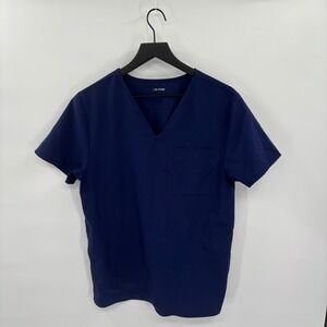 SCRUBSTAR Womens V Neck Scrub Top Indigo Blue
